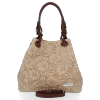 GEANȚĂ DIN PIELE shopper bag Vittoria Gotti bej V80049be2